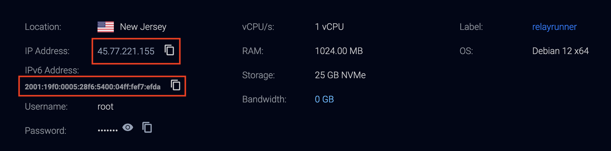 Server Info