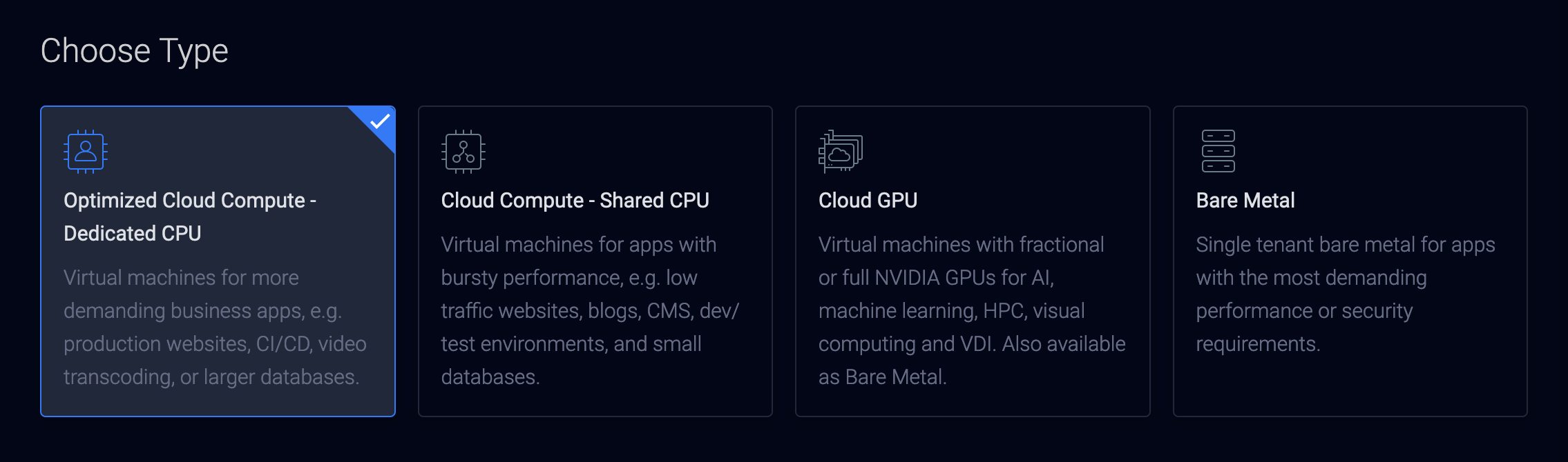Server Type